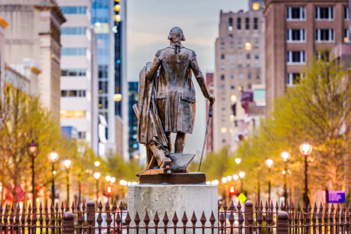 Raleigh,,North,Carolina,,Usa,Downtown,As,Viewed,From,The,Capitol