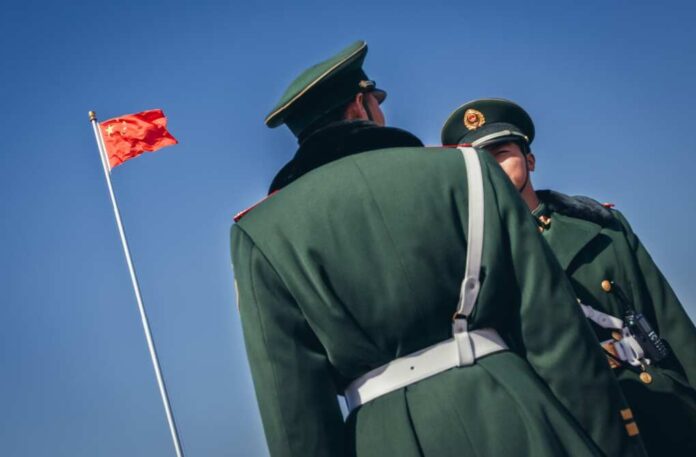 Beijing,,China,-,March,27,,2013:,Chinese,Soldiers,On,Tiananmen
