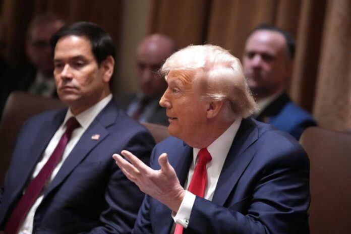 U.s.,President,Donald,Trump,Delivers,Remarks,During,A,Cabinet,Meeting