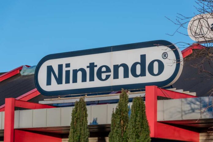 Kungsbacka,,Sweden,-,January,30,2022:,Nintendo,Logo,On,Top