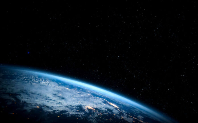 Planet,Earth,Globe,View,From,Space,Showing,Realistic,Earth,Surface