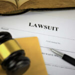 Massive Trump Win: $500M Judgment Overturned A gavel resting on a legal document titled 'LAWSUIT' with a pen and an open book in the background