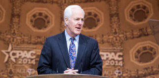 A politician speaking at the Conservative Political Action Conference