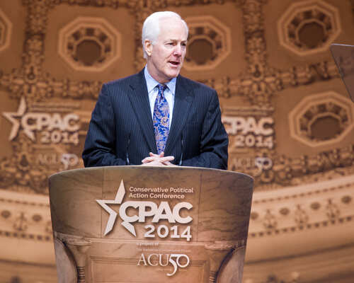 A politician speaking at the Conservative Political Action Conference