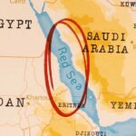 Map highlighting the Red Sea and surrounding countries