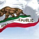 Sex Assault Bombshell SHAKES Democrat Race California state flag featuring a bear and a star