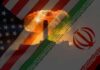 Shockwaves in Markets as Trump’s Iran Gambit Fails An artistic representation of the US and Iran flags with a nuclear explosion in the background