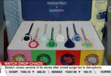 Unruly Swatch Stampedes—Police Intervene in Global Havoc! Swatch x Audemars Piguet store closed in Paris | AFP