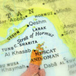 U.S. Destroyers ATTACKED – Iranian Ports STRUCK! Map highlighting the Strait of Hormuz and surrounding regions