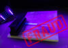 Mystery Man Exploits Dead Teen’s Identity A passport under UV light with a stamp indicating fraud