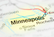 Mayor’s Scandal Sparks Chief’s Ouster Close-up of a map highlighting Minneapolis