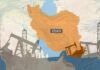 Iran Tensions SOAR as Trump’s Strike Paused Map of Iran highlighting oil production areas with oil rigs in the foreground