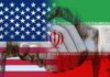 Hezbollah Claims Trump Deal Benefits Iran Handshake overlaid with United States and Iran flags