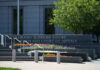 Legal Technicality Triggers High-Stakes Retrial Exterior view of the Colorado Supreme Court building with landscaped flowers