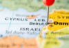 Lebanon Hit While Truce Stands Close-up of a map showing Beirut with a red location pin