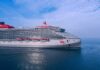 Turkey Refuses LGBTQ Cruise Entry Large modern cruise ship sailing on calm blue sea