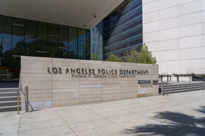 Los,Angeles,,Ca,,Usa,-,July,11,,2022:,Los,Angeles Exterior view of the Los Angeles Police Department's Ronald F. Deaton Civic Auditorium