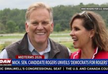 MICHIGAN GOING RED? Michigan GOP Senate Nominee Mike Rogers Courts Democrats. Watch OAN News Clip