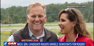 MICHIGAN GOING RED? Michigan GOP Senate Nominee Mike Rogers Courts Democrats. Watch OAN News Clip