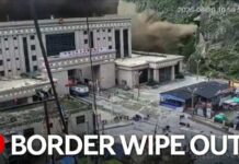 Raging River Shreds Nepal–China Lifeline Nepal-China Border Horror LIVE: Terrifying CCTV Shows People Flee Seconds Before Mudslide Strikes