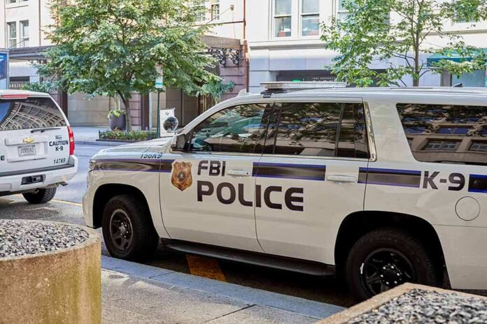 shutterstock_1117944677 FBI police K-9 SUV parked on a city street