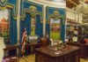 Inside The 9/11 Order Confusion Oval Office-style desk and decor in a museum display