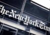 Florida Fund Drags NYT Into Court The New York Times sign on a glass building facade
