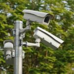 Massive Camera Network Hides in Plain Sight surveillance cameras mounted on a metal pole