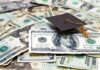 Governors Hold Scholarships Hostage Graduation cap on a pile of US dollar bills