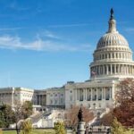 Mystery Powder Triggers Capitol Panic United States Capitol building with dome and autumn trees