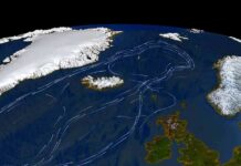 UN Warns: 2.8°C Nightmare Looms Satellite view of North Atlantic with ocean current paths