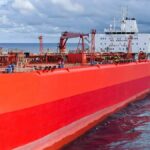 Zelensky Blasts US Diesel Agreement Red oil tanker ship at sea