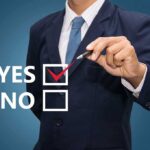 New 2028 Poll Reveals Two Early Front-Runners Business professional indicating a yes choice with a pen