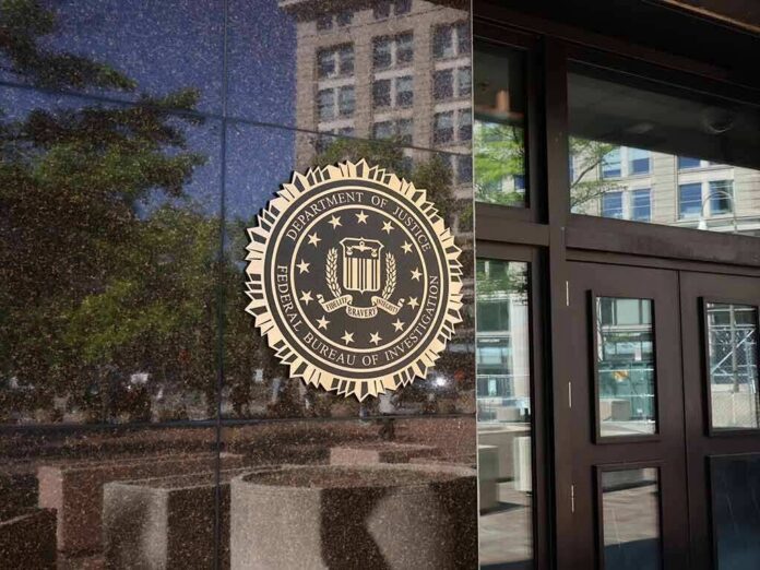 FBI seal on a building entrance