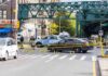 San Francisco Break-In Turns Deadly Close Police cars block a city intersection with yellow crime scene tape